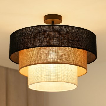 Brilagi - Přisazený lustr ASPEN LUNETA 1xE27/15W/230V pr. 45 cm černá/béžová/krémová