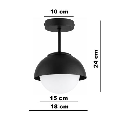 BRILAGI - Přisazený lustr COSMO 1xE27/60W/230V černá