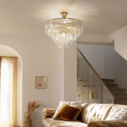 Brilagi - Přisazený lustr CRYSTAL 5xE14/40W/230V zlatá