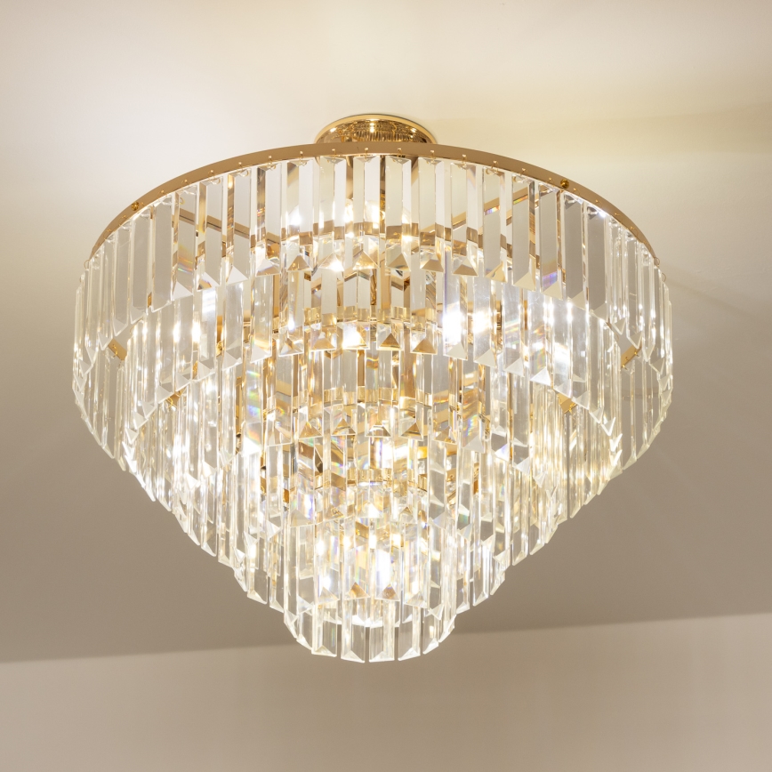 Brilagi - Přisazený lustr CRYSTAL 5xE14/40W/230V zlatá