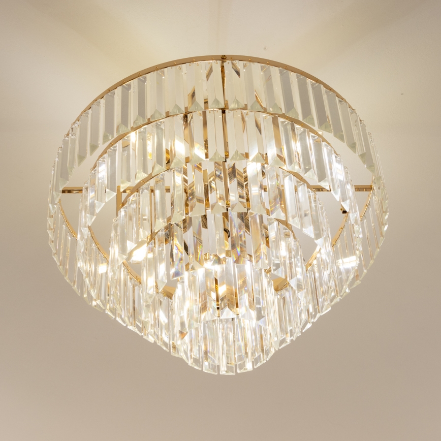 Brilagi - Přisazený lustr CRYSTAL 5xE14/40W/230V zlatá