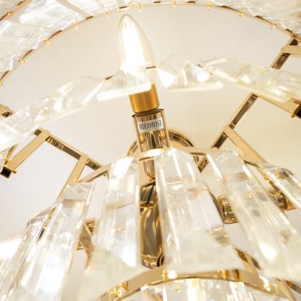 Brilagi - Přisazený lustr CRYSTAL 5xE14/40W/230V zlatá