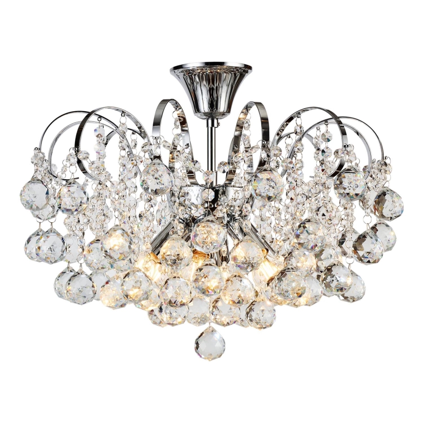 Brilagi - Přisazený lustr CRYSTAL 6xE14/60W/230V lesklý chrom