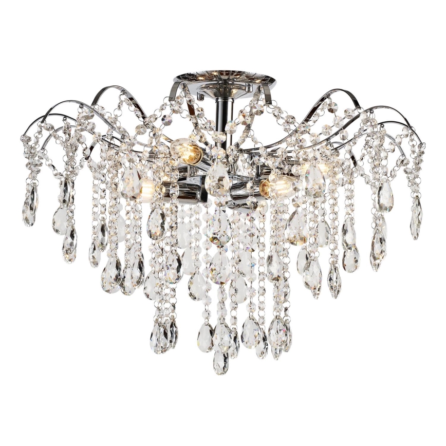 Brilagi - Přisazený lustr CRYSTAL 6xE14/60W/230V lesklý chrom