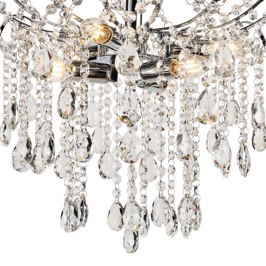 Brilagi - Přisazený lustr CRYSTAL 6xE14/60W/230V lesklý chrom