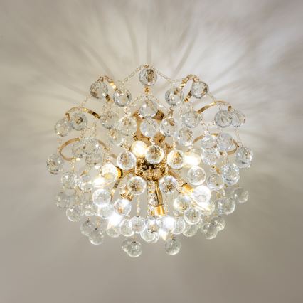 Brilagi - Přisazený lustr CRYSTAL 6xE14/60W/230V zlatá