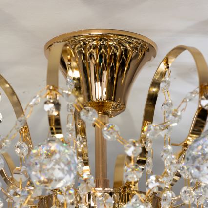 Brilagi - Přisazený lustr CRYSTAL 6xE14/60W/230V zlatá