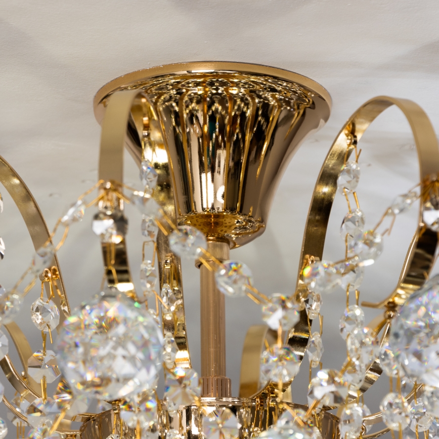 Brilagi - Přisazený lustr CRYSTAL 6xE14/60W/230V zlatá