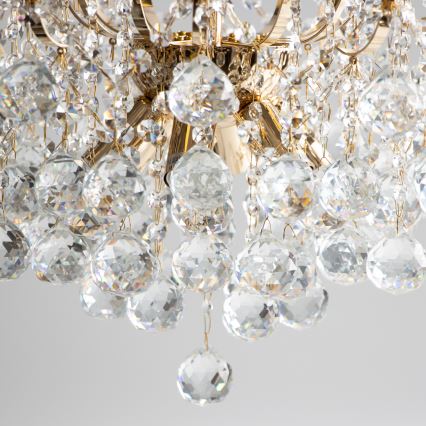 Brilagi - Přisazený lustr CRYSTAL 6xE14/60W/230V zlatá