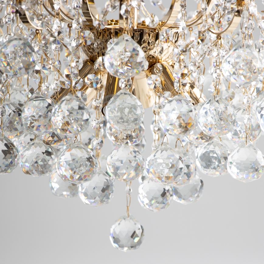 Brilagi - Přisazený lustr CRYSTAL 6xE14/60W/230V zlatá