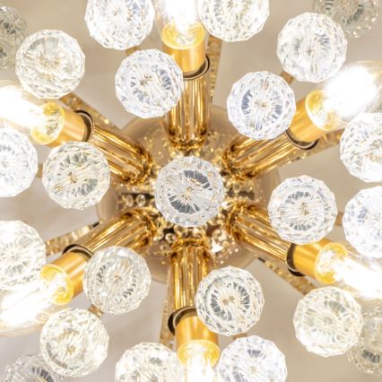 Brilagi - Přisazený lustr CRYSTAL 6xE14/60W/230V zlatá