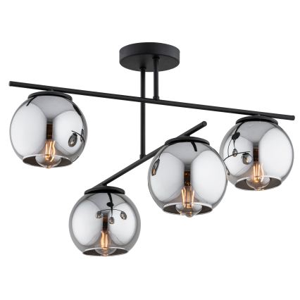 BRILAGI - Přisazený lustr DIOR 4xE27/60W/230V černá/kouřová šedá