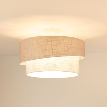 Brilagi - Přisazený lustr DOVER SHINE 1xE27/15W/230V pr. 50 cm šedá/krémová