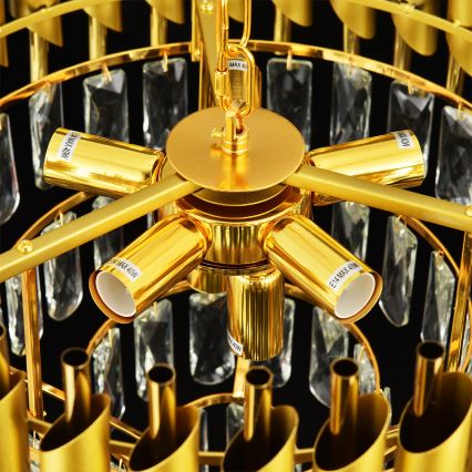 Brilagi - Přisazený lustr ECLIPSE 7xE14/10W/230V pr. 48 cm zlatá