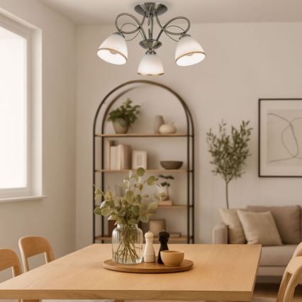 Brilagi - Přisazený lustr FRED 3xE27/60W/230V pr. 59 cm bronzová