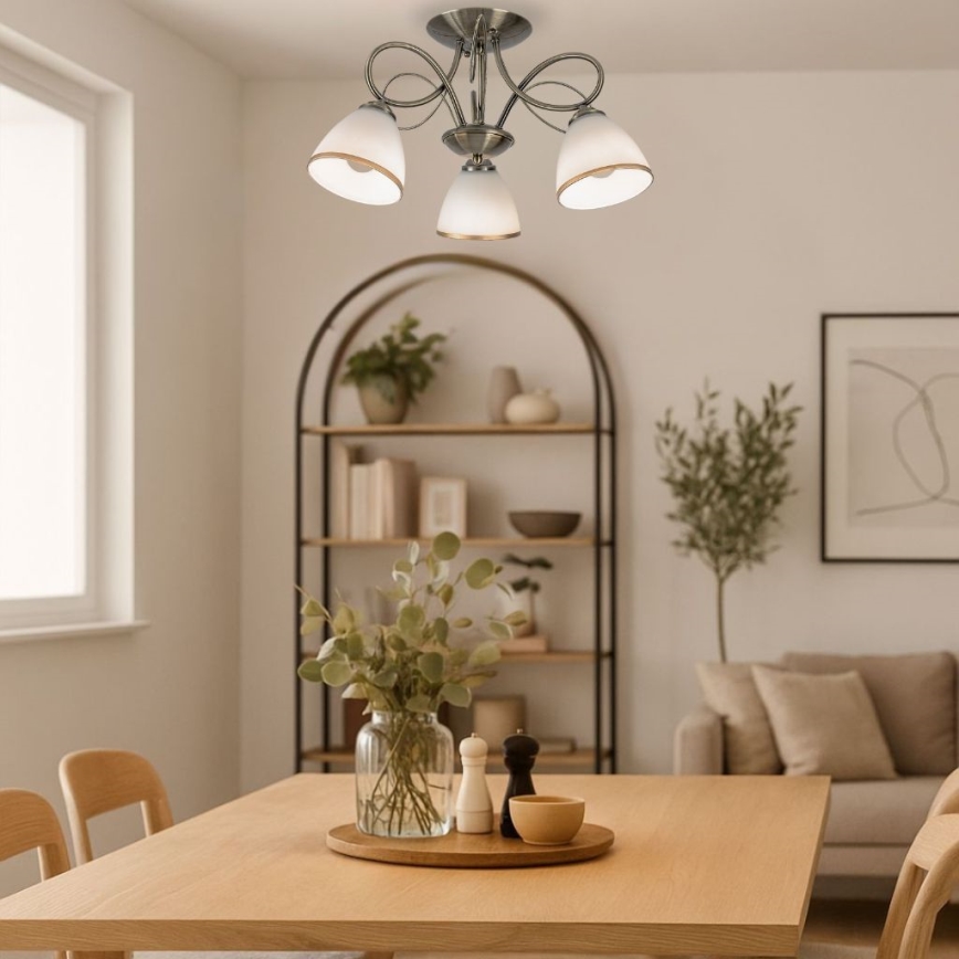 Brilagi - Přisazený lustr FRED 3xE27/60W/230V pr. 59 cm bronzová