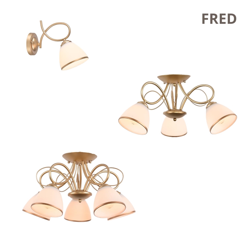 Brilagi - Přisazený lustr FRED 3xE27/60W/230V pr. 59 cm bronzová