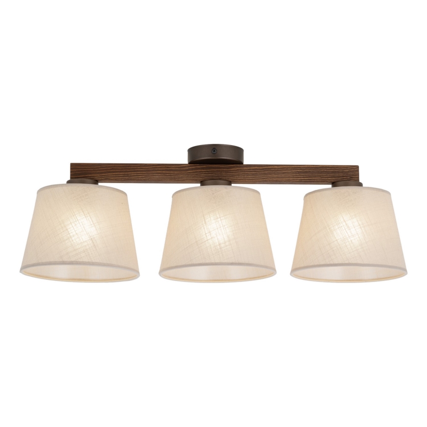 Brilagi - Přisazený lustr LATTE 3xE27/15W/230V borovice/béžová