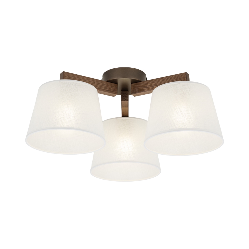 Brilagi - Přisazený lustr LATTE 3xE27/15W/230V borovice/bílá