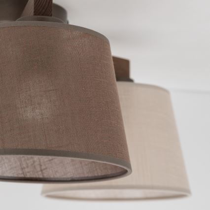 Brilagi - Přisazený lustr LATTE 3xE27/15W/230V borovice/mix