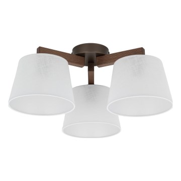 Brilagi - Přisazený lustr LATTE 3xE27/60W/230V borovice/bílá