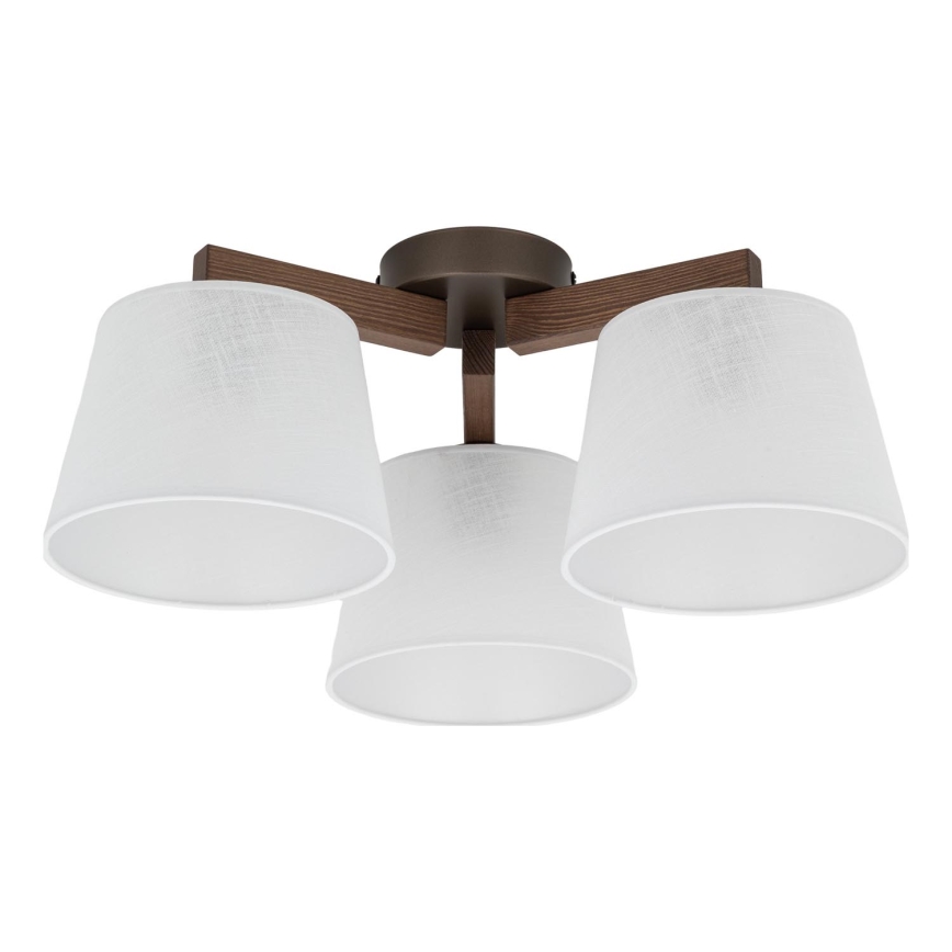 Brilagi - Přisazený lustr LATTE 3xE27/60W/230V borovice/bílá