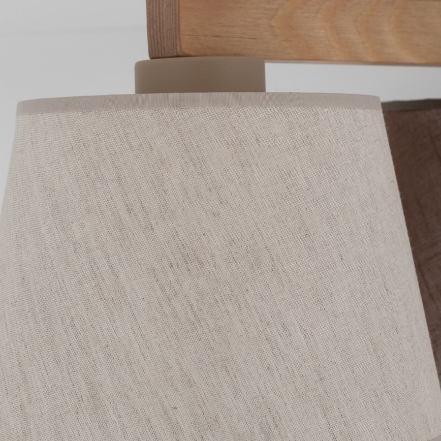 Brilagi - Přisazený lustr LATTE 3xE27/60W/230V borovice/mix