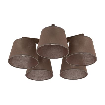 Brilagi - Přisazený lustr LATTE 5xE27/15W/230V borovice/hnědá