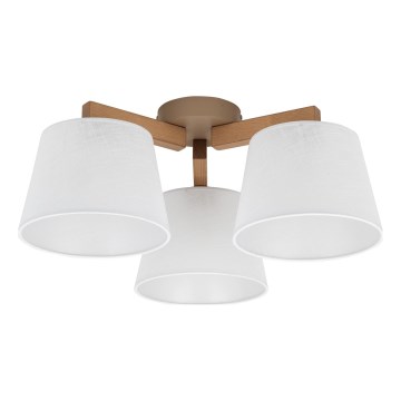 Brilagi - Přisazený lustr LATTE SABIA 3xE27/15W/230V borovice/bílá