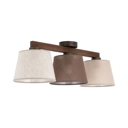 Brilagi - Přisazený lustr LATTE SABIA 3xE27/15W/230V borovice/mix