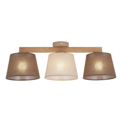 Brilagi - Přisazený lustr LATTE SABIA 3xE27/15W/230V borovice/mix