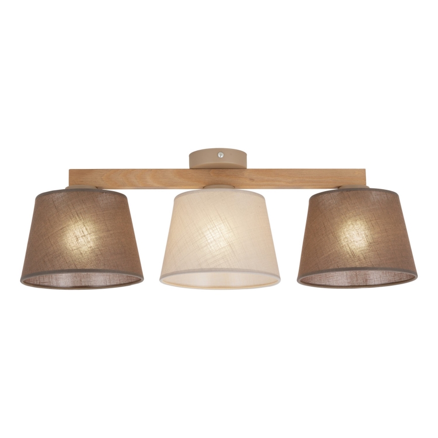 Brilagi - Přisazený lustr LATTE SABIA 3xE27/15W/230V borovice/mix