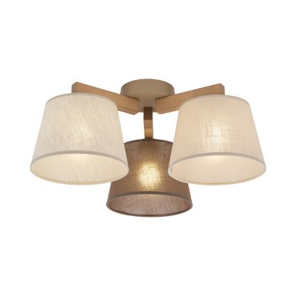 Brilagi - Přisazený lustr LATTE SABIA 3xE27/15W/230V borovice/mix