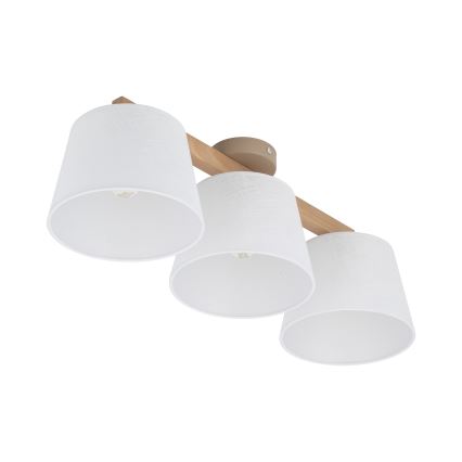Brilagi - Přisazený lustr LATTE SABIA 3xE27/60W/230V borovice/bílá
