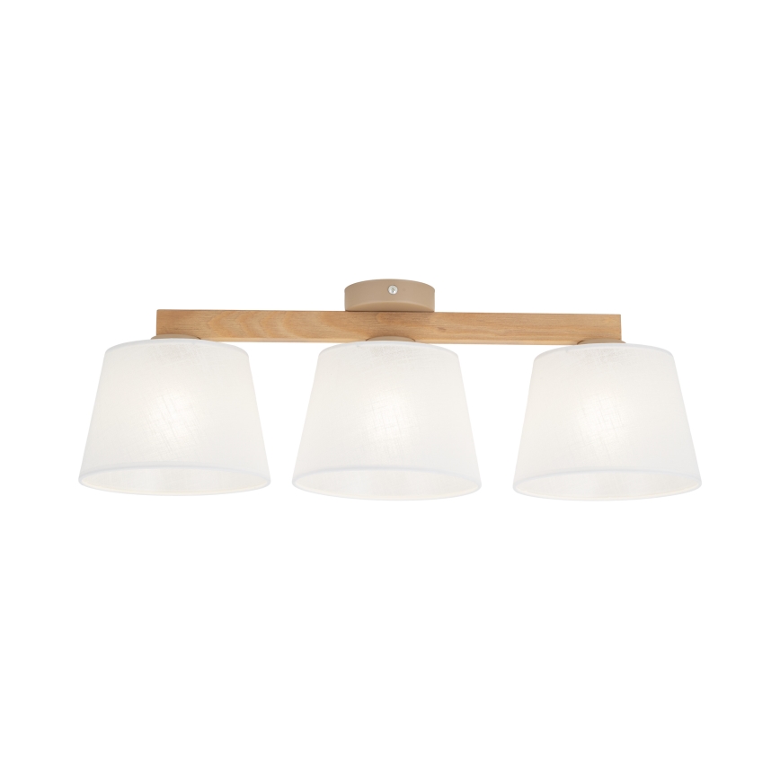 Brilagi - Přisazený lustr LATTE SABIA 3xE27/60W/230V borovice/bílá