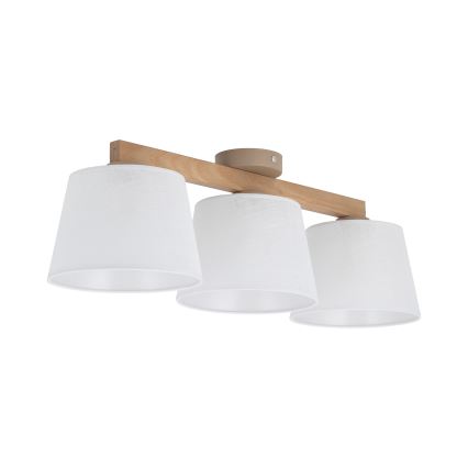 Brilagi - Přisazený lustr LATTE SABIA 3xE27/60W/230V borovice/bílá