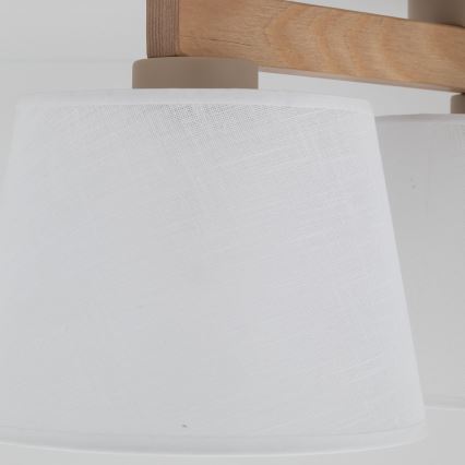 Brilagi - Přisazený lustr LATTE SABIA 3xE27/60W/230V borovice/bílá
