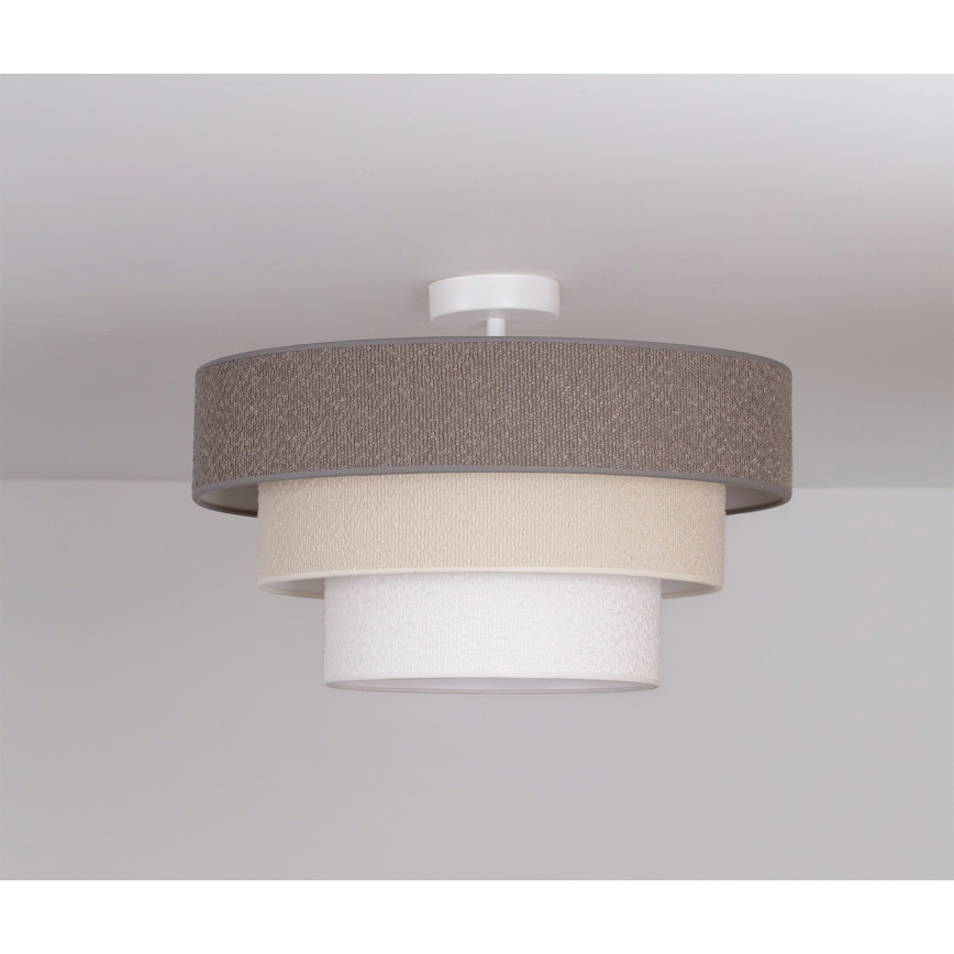 Brilagi - Přisazený lustr LUNETA 1xE27/60W/230V pr. 40 cm šedá/krémová/bílá