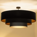 Brilagi - Přisazený lustr LUNETA 3xE27/60W/230V pr. 80 cm černá/zlatá