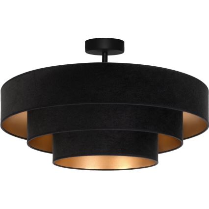 Brilagi - Přisazený lustr LUNETA 3xE27/60W/230V pr. 80 cm černá/zlatá
