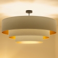 Brilagi - Přisazený lustr LUNETA 3xE27/60W/230V pr. 80 cm krémová/zlatá