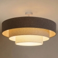 Brilagi - Přisazený lustr LUNETA 3xE27/60W/230V pr. 80 cm šedá/krémová/bílá