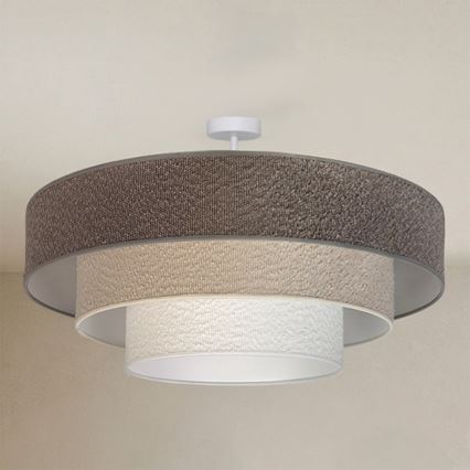 BRILAGI - Přisazený lustr LUNETA 3xE27/60W/230V pr. 80 cm šedá/krémová/bílá
