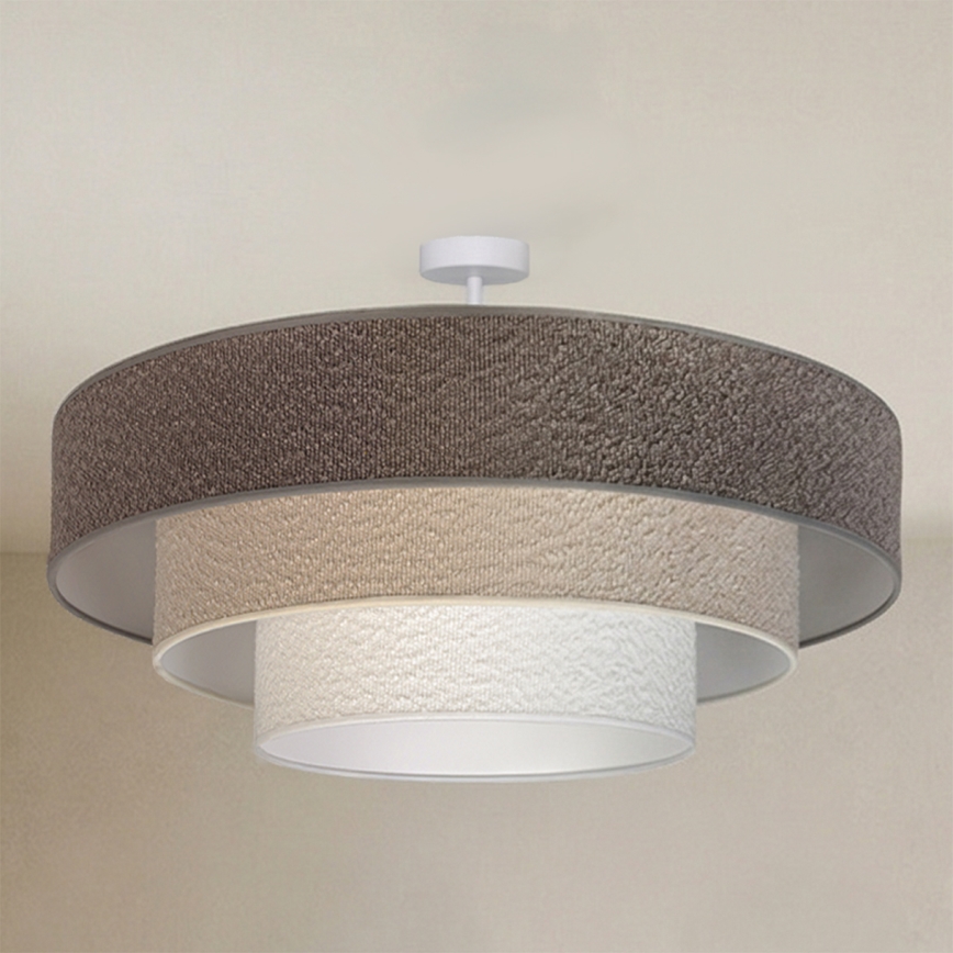 BRILAGI - Přisazený lustr LUNETA 3xE27/60W/230V pr. 80 cm šedá/krémová/bílá