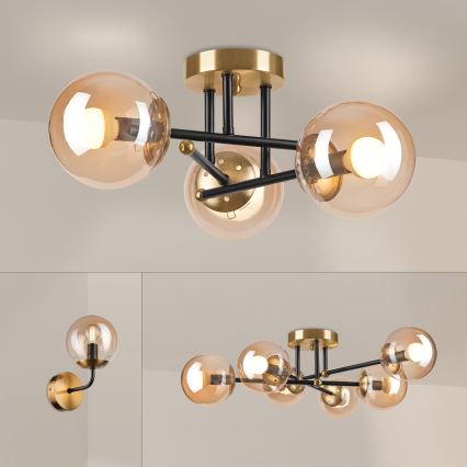 Brilagi - Přisazený lustr MALIVA 3xE14/15W/230V zlatá