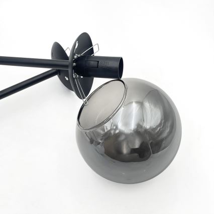 Brilagi - Přisazený lustr MALIVA 4xE14/15W/230V černá/kouřová