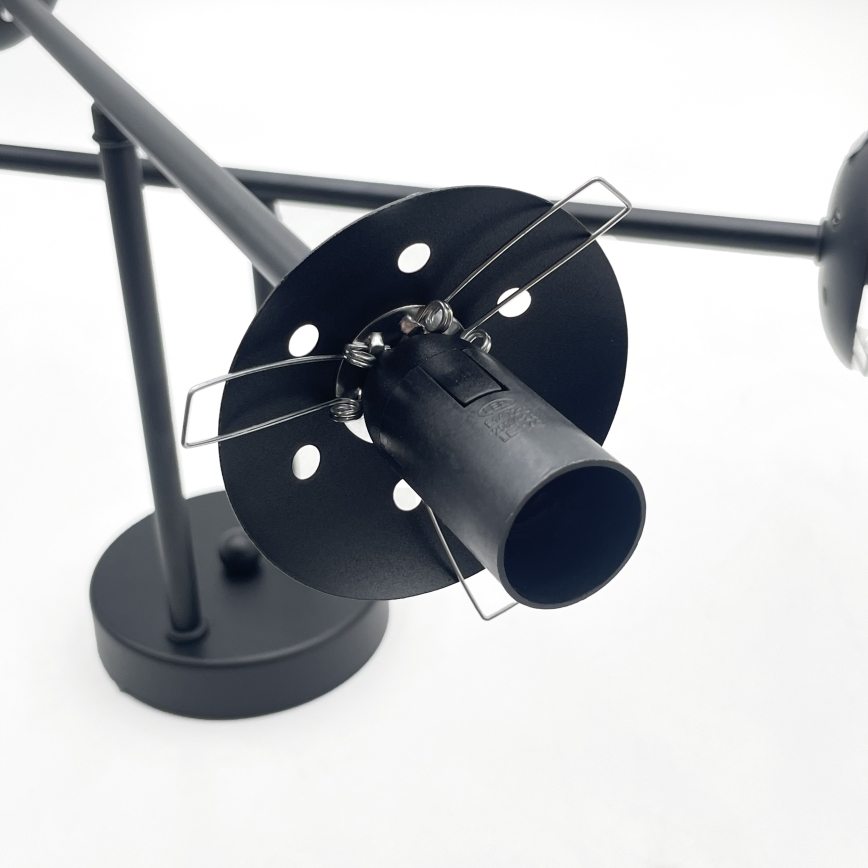 Brilagi - Přisazený lustr MALIVA 4xE14/15W/230V černá/kouřová