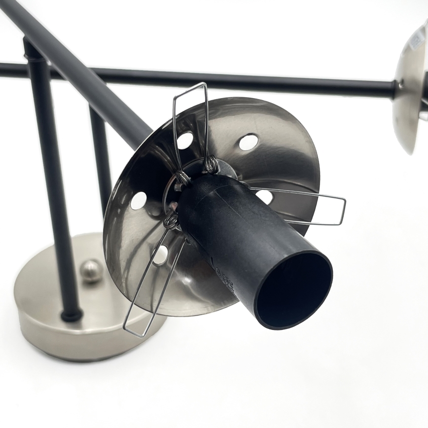 Brilagi - Přisazený lustr MALIVA 4xE14/15W/230V matný chrom/kouřová