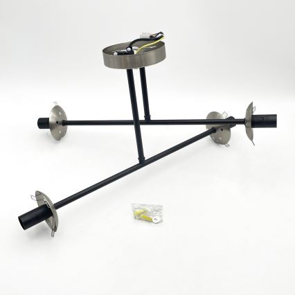 Brilagi - Přisazený lustr MALIVA 4xE14/15W/230V matný chrom/kouřová