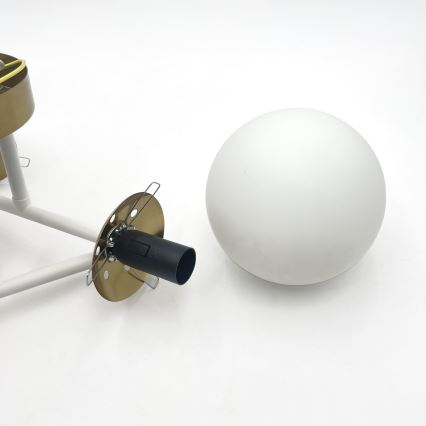 Brilagi - Přisazený lustr MALIVA 4xE14/15W/230V zlatá/bílá